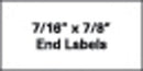 PAPER STOCK SLIDE LABELS, 7/16" X 7/8", THIN SHEET FORM, 1000/BX, SOLD AS BOX PRECISION 10001102