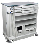 ENT TREATMENT WORKSTATION, 6 DRAWERS, BUILT-IN SUCTION PUMP 7 WASTE BIN, 38" X 38" X 21¼", SOLD AS EACH BR 10000598