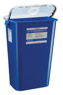 Bemis Non-Hazardous Pharmacy Waste Container Waste Container, 11 Gal, Gasketed Hinged, Clear Lid, 6/Cs -4011 050 - BriteSources