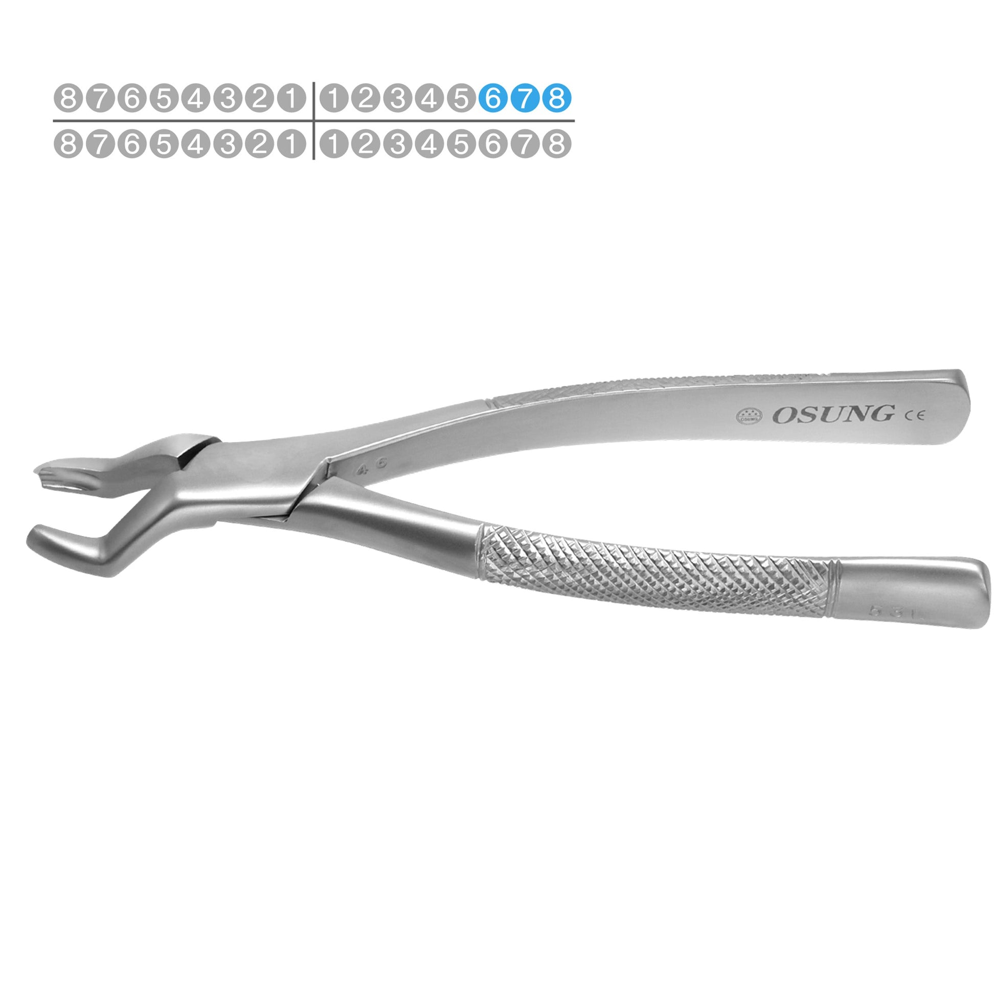 Osung 53L Left Upper Molars Dental Extraction Forceps Premium -FX53L - Osung USA