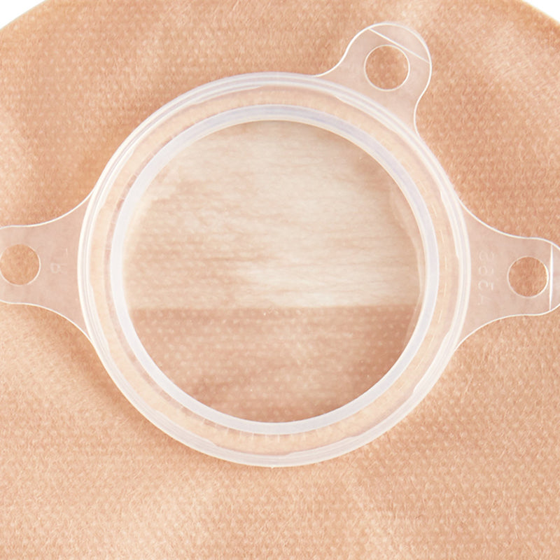 The Natura® + Two-Piece Closed End Beige Filtered Ostomy Pouch, 8 Inch Length, 2¼ Inch Flange