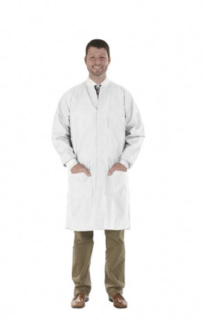 Medicom Safewear Protective Apparel Coat Lab Wht Frost Sm12/Bg