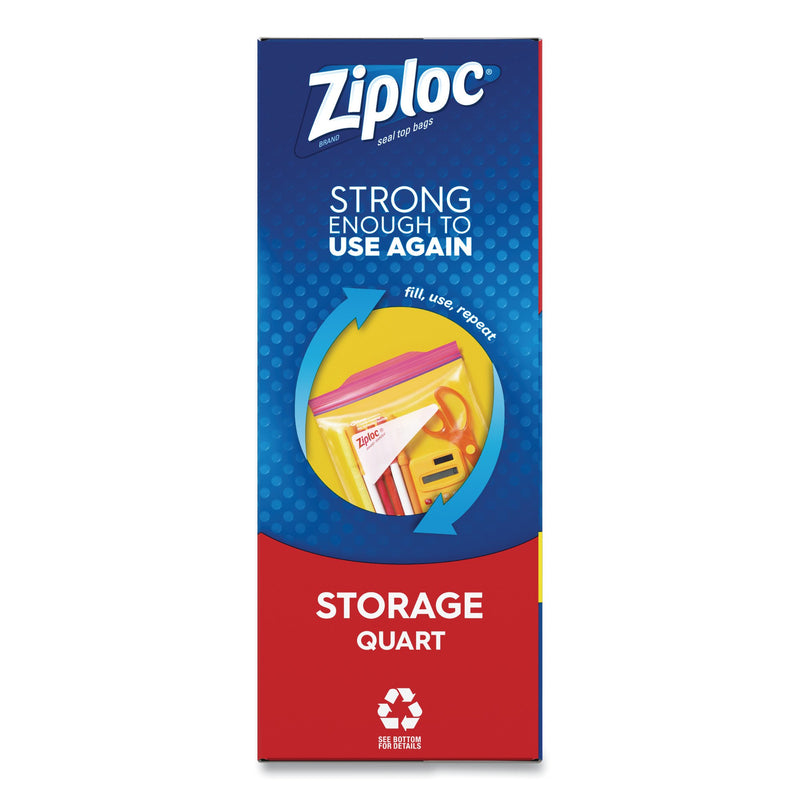 BAG, STORAGE ZIPLOC QUART (48/BX)