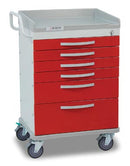 DETECTO RESCUE SERIES ANESTHESIOLOGY MEDICAL CART, 6 BLUE DRAWERS, SOLD AS EACH DETECTO 233