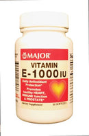 VITAMIN E, 1000 IU, SOFTGEL CAPLETS, 30S, 48/CS, NDC