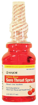 PHENASEPTIC THROAT SPRAY, 1.40%, 177ML, RED, CHERRY, COMPARE TO CHLORASEPTIC THROAT SPRAY, 12/CS NDC