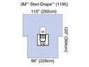 ARTHROSCOPY SHEET, FLUID COLLECTION POUCH, 89" X 125", 1 EXIT PORT, TUBE & CORD ORGANIZER, 3M BIOCADE FABRIC, 20/CS, SOLD AS CASE SOLVENTUM 1