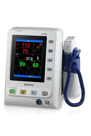 VITAL SIGN MONITOR, SPOT AND CONTINUOUS MONITORING, W/NIBP AND SPO2, AND COVIDIEN ORAL TEMPURATURE KIT, PRINTER INSTALLED  , SOLD AS EACH MDPRO 100013