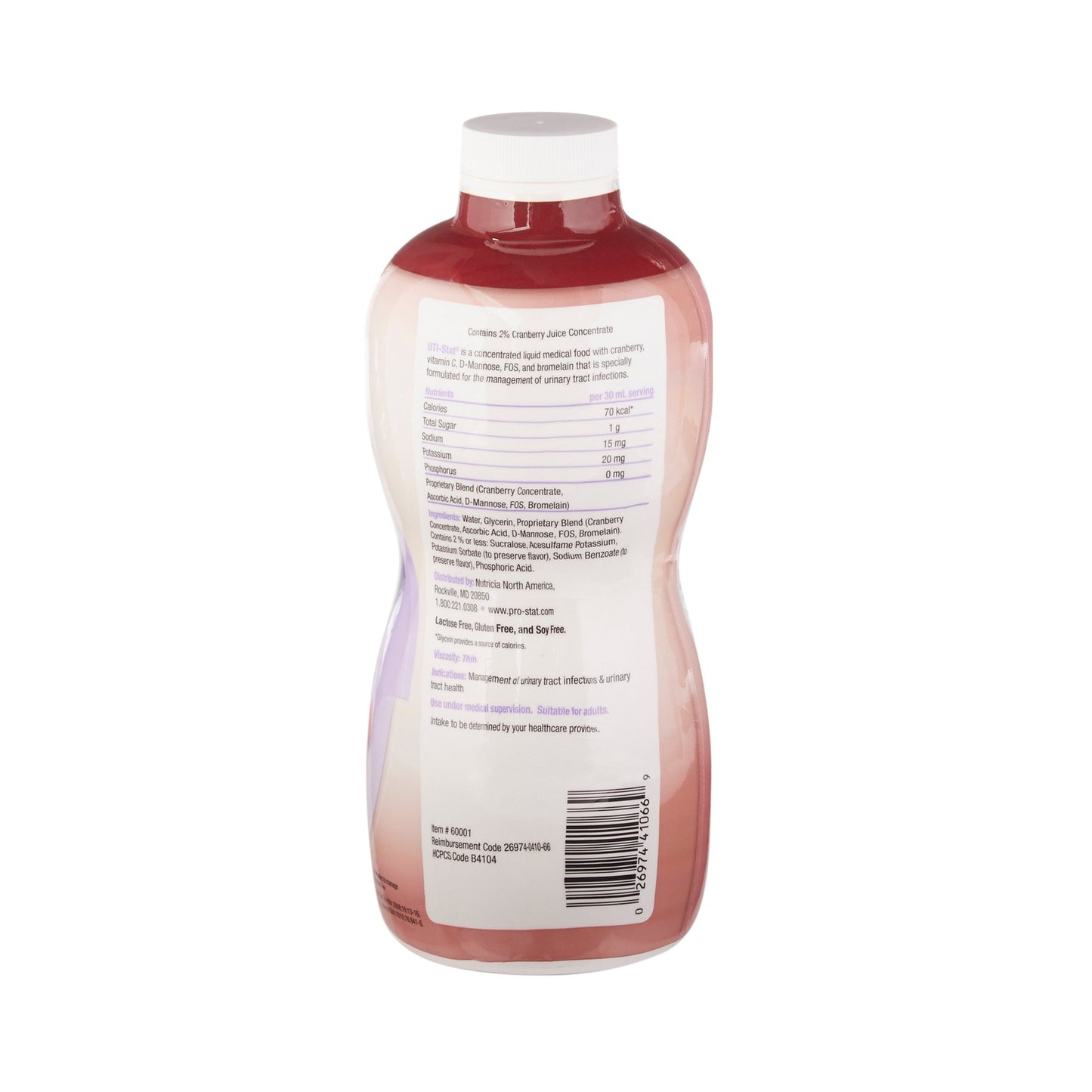 UTI-Stat Cranberry Urinary Tract Complex, 30-ounce bottle 4/CASE -78387