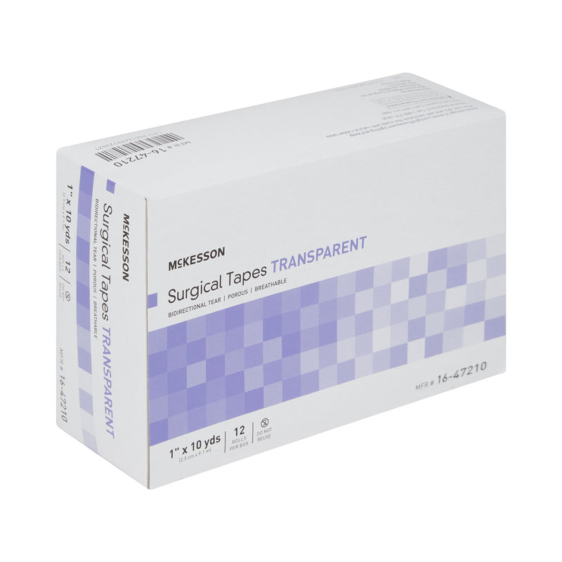 McKesson Plastic Medical Tape, 1 Inch x 10 Yard, Transparent 1/ROLL -16-47210 - BriteSources