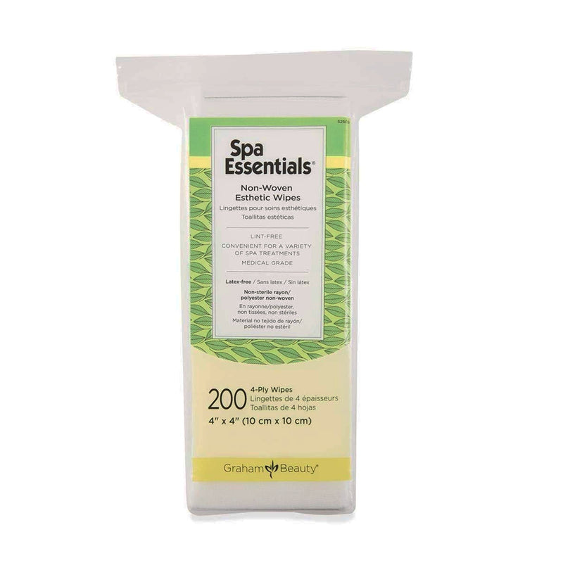 Spa Essentials Esthetic Wipe, 4 x 4 Inch 200/PACK -52509 - BriteSources