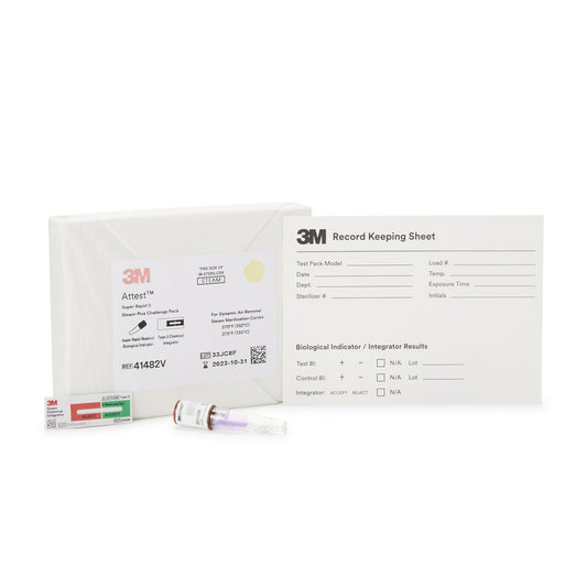 3M™ Attest™ Super Rapid 5 Steam-Plus Sterilization Biological Indicator Challenge Pack 24/CASE -41482V