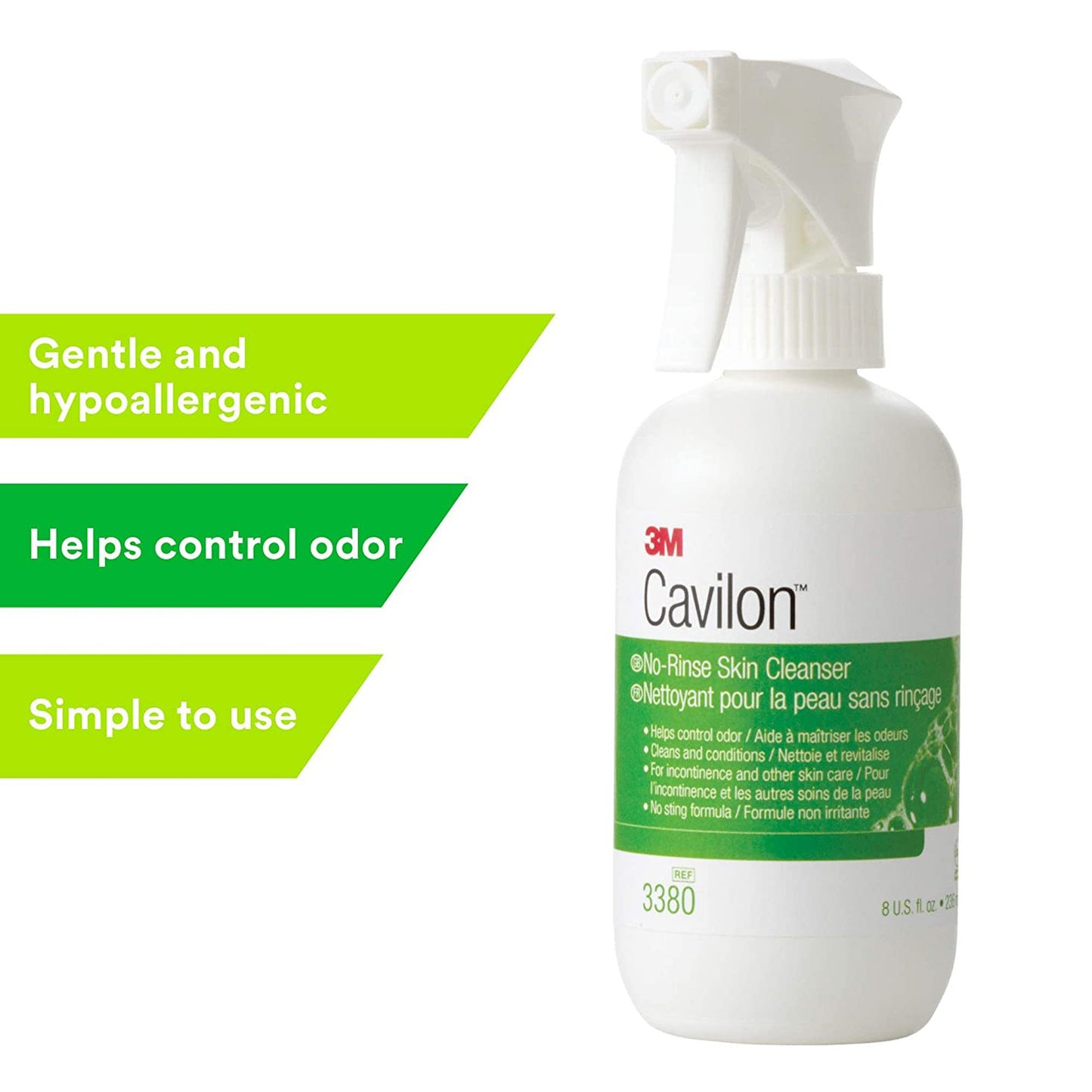 3M Cavilon Rinse-Free Body Wash, 8 Oz Pump Bottle, Floral Scent 1/EACH -3380