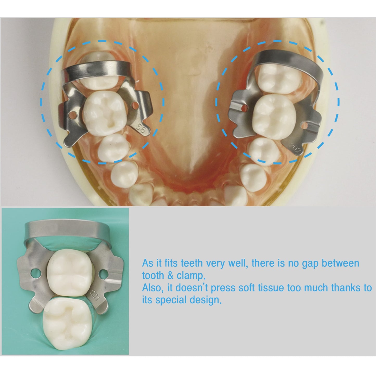 Osung Rubber Dam Clamp Pedo primary tooth adult premolar -RDC 203 - Osung USA