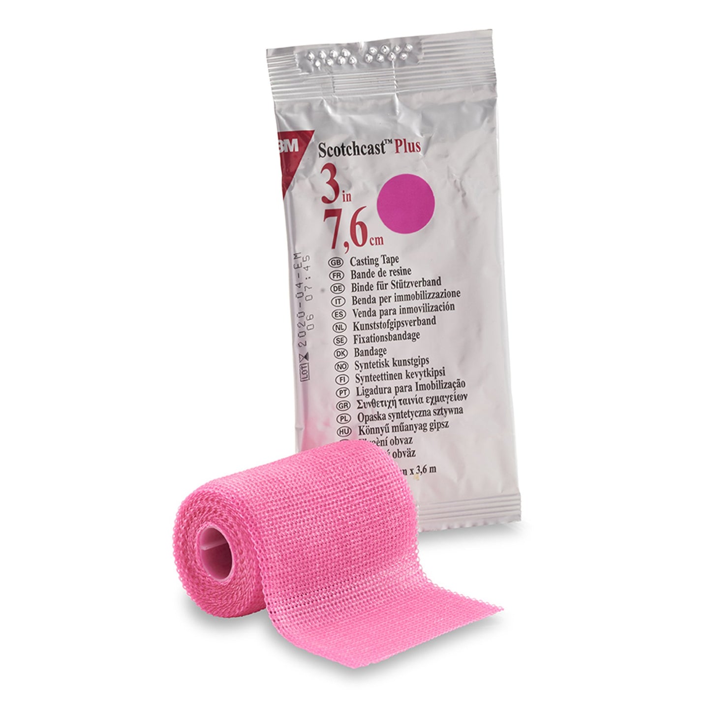 3M™ Scotchcast™ Plus Cast Tape, Bright Pink, 3 Inch x 4 Yard 10/BOX -82003X