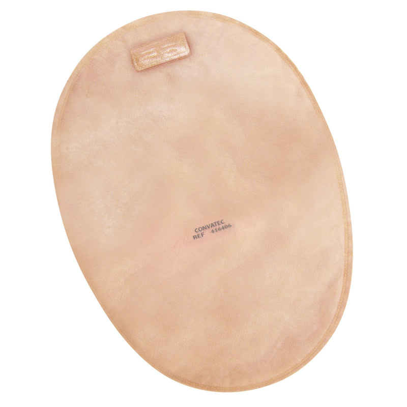 The Natura® + Two-Piece Closed End Beige Filtered Ostomy Pouch, 8 Inch Length, 1¾ Inch Flange