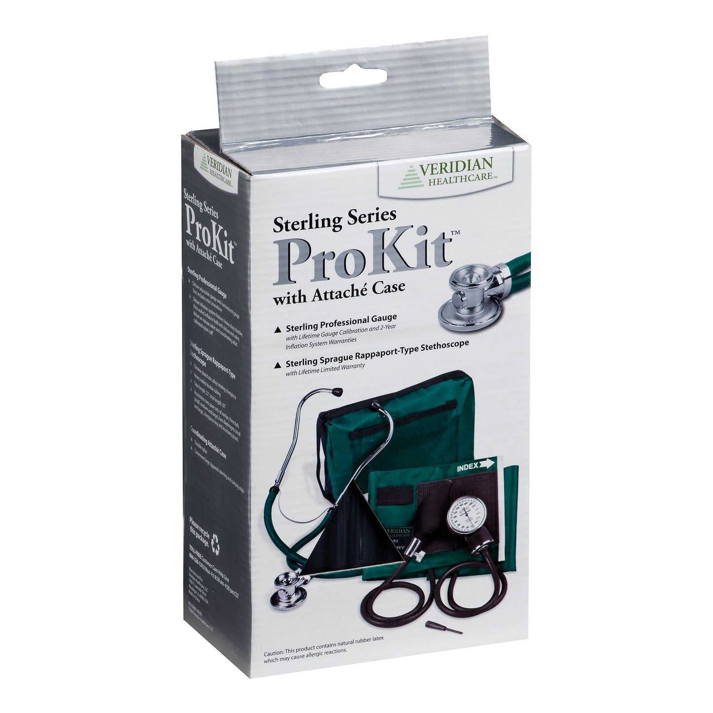 Sterling Series ProKit™ Aneroid Sphygmomanometer with Stethoscope, Burgundy 1/EACH -02-12604