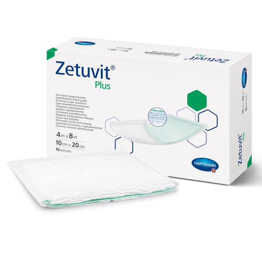 Zetuvit Plus Sterile Superabsorbent Dressing, 4 x 8 Inch 1/EACH -413111