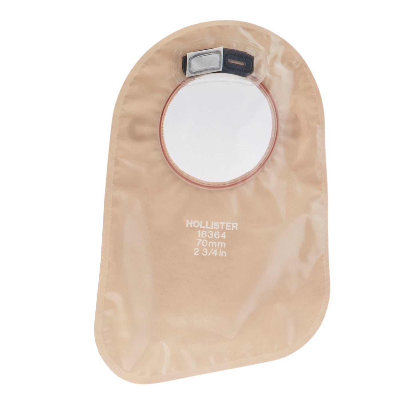 New Image™ Two-Piece Closed End Transparent Filtered Ostomy Pouch, 9 Inch Length, 2 Inch Flange