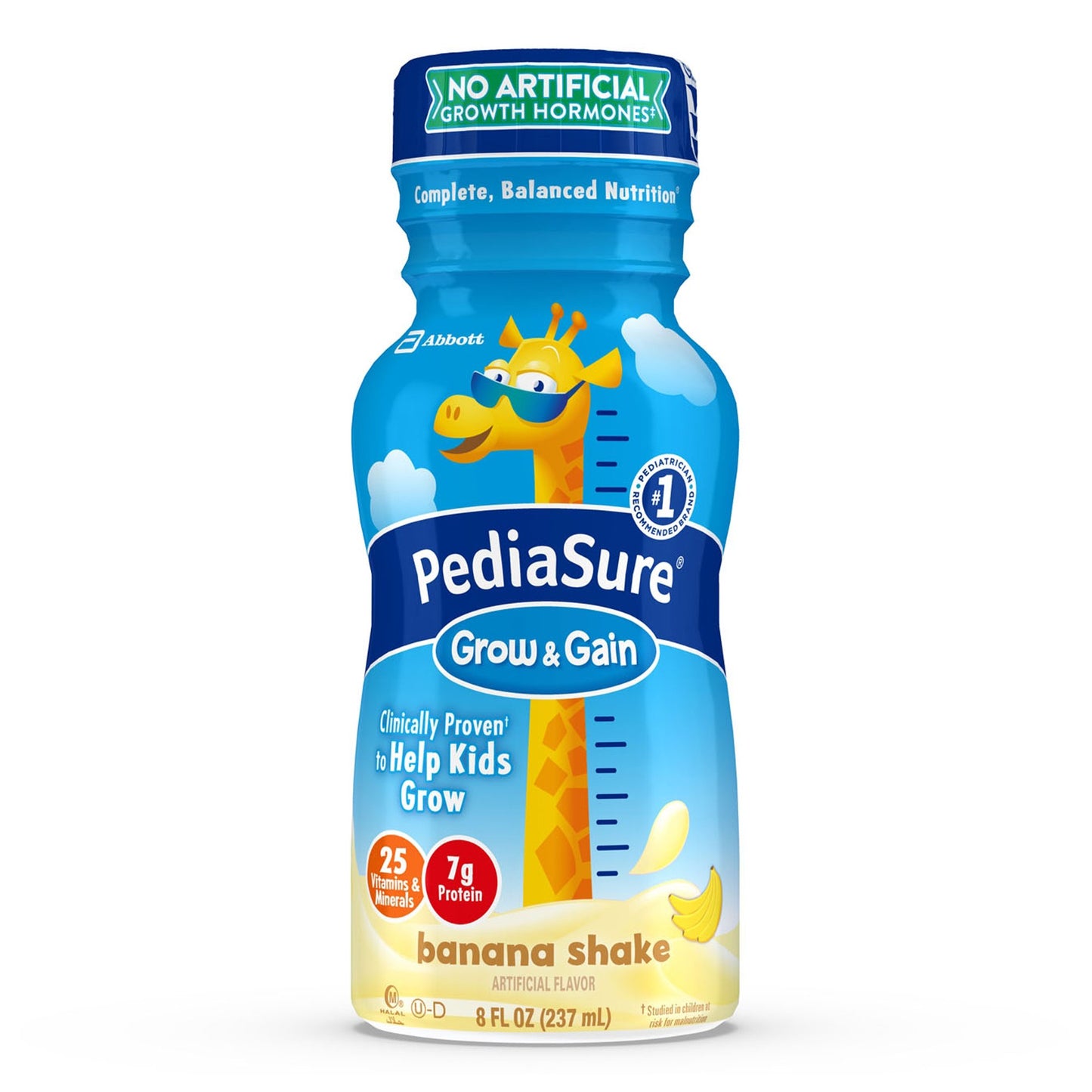 PediaSure Grow & Gain Banana Shake, 8-ounce bottle