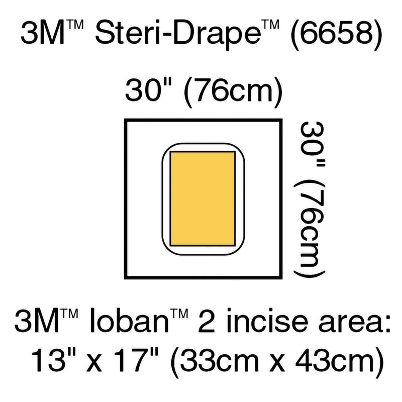 3M™ Steri-Drape™ Sterile Large Pouch Surgical Drape, 30 x 30 Inch