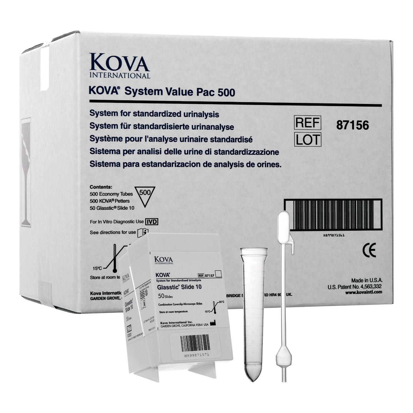 KOVA System Pac 500 System Urinalysis Consumables Kit 1/KIT -87156