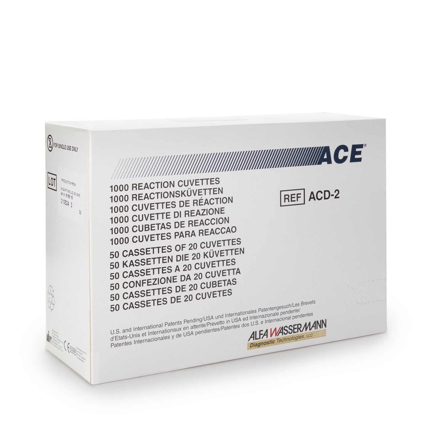 Ace Cuvette for Ace Alera Clinical Chemistry Systems 1000/BOX -ACD-2