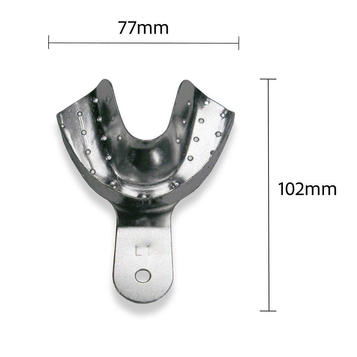 Dental Impression Tray Aluminum, Large, Lower ORAL32 -ALUM-LL - Osung USA