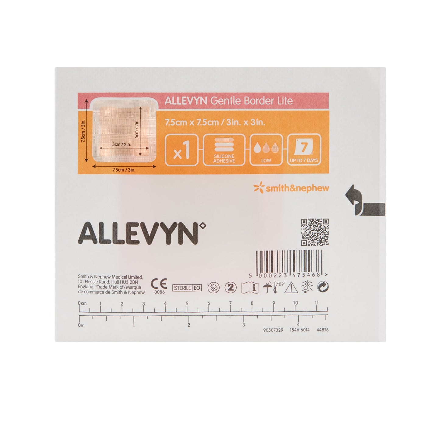 Allevyn Gentle Border Lite Silicone Foam Dressing 10/BOX -66800834