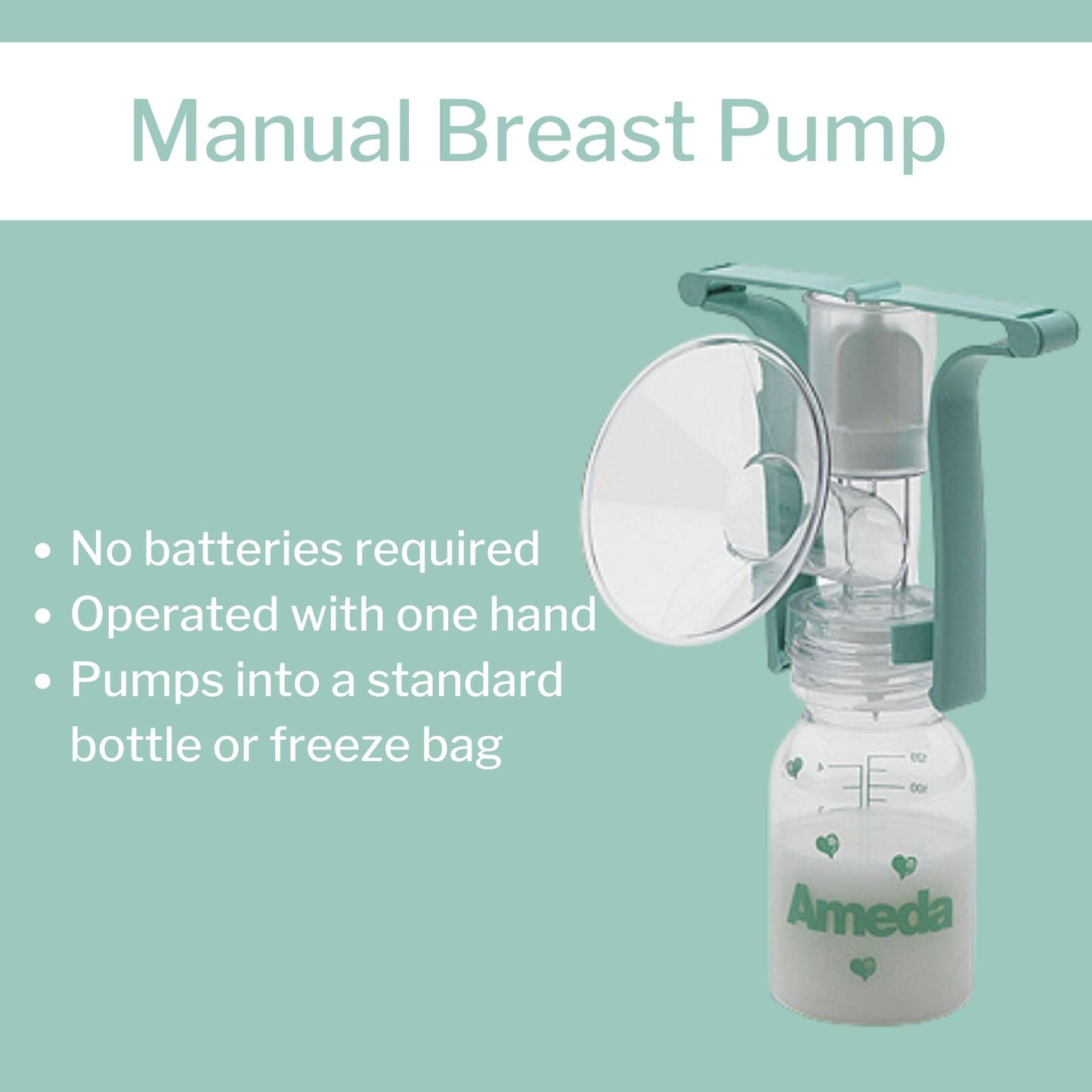 Ameda Manual Breast Pump Kit 1/EACH -700P