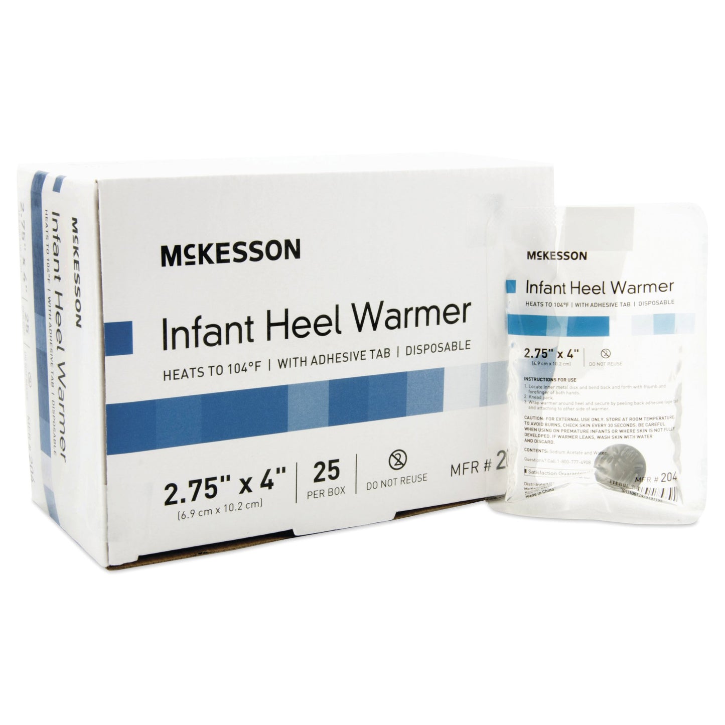 McKesson Infant Heel Warmer, 2 x 4 Inch