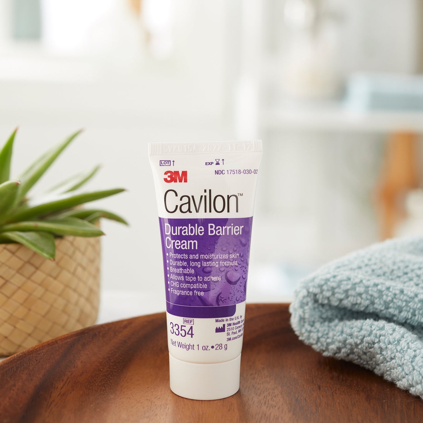 3M Cavilon Skin Protectant, Unscented Cream, 28 Gram Tube 48/CASE -3354