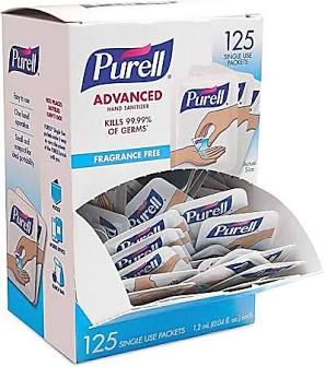 Purell Singles® Hand Sanitizer, 125/Bx