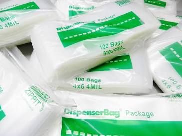 Bag, Zippit Single Track Reclosable Zipper 4"X6" (1000/Pk), 1000/Pk