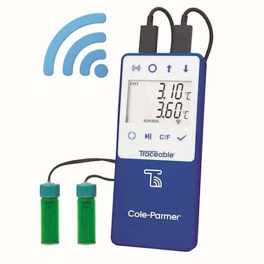 Thermometer, Refrigerator/Freezer Vaccine Traceable, 1/Ea