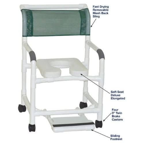 Footrest, Sliding F/Hower Chair 22", 1/Ea