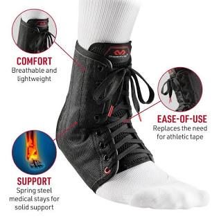 Ankle Brace, Lace Up W/Stays Lg, 1/Ea