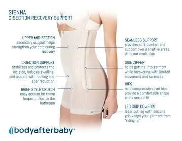 Garment, Recovery Sienna Postpartum C-Section Nude Med, 1/Ea