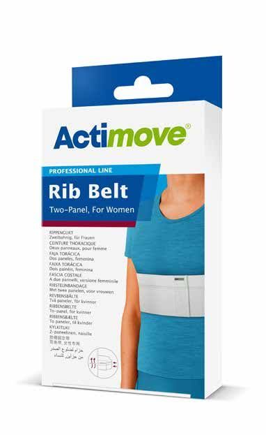 Belt, Rib Actimove 2Panel Unsxml Wht Lg, 1/Ea