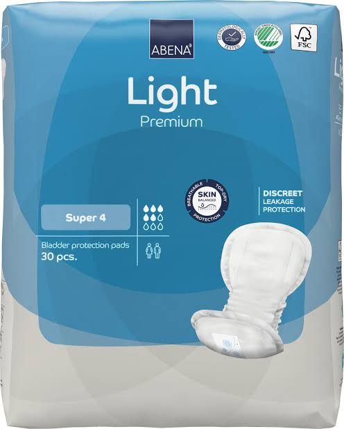 Pad, Incont Abena Lt Prem Adltx+ 3 (10/Pk 20Pk/Cs), 200/Cs
