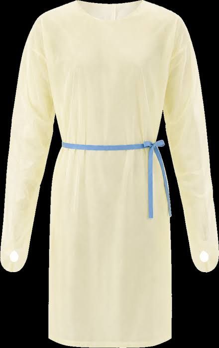 Gown, Iso Aami Lvl2 Thumb Loopdisp Ylw Lg (10/Pk 10Pk/Cs), 10/Pk