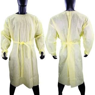 Gown, Iso Aami Lvl2 Thumb Loopdisp Ylw Xlg (10/Pk 10Pk/Cs), 100/Cs