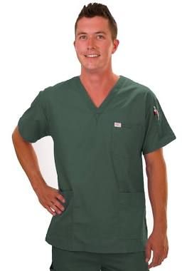 Scrub, Shirt Choice V-Neck Fl-Resist Lf Grn Sm (10/Bg 5Bg/Cs, 10/Bg