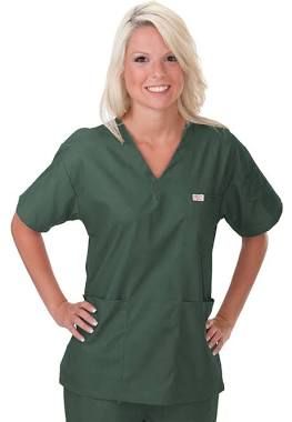 Scrub, Shirt Choice V-Neck Fl-Resist Grn 2Xlg (10/Bg 5Bg/Cs), 10/Bg