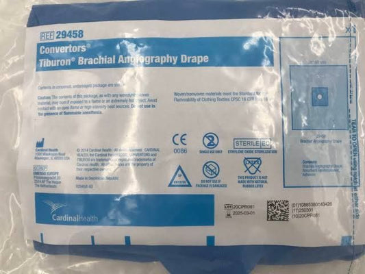 Cardinal Health™ Sterile Brachial Angiography Drape, 38 X 44 Inch, 40/Cs