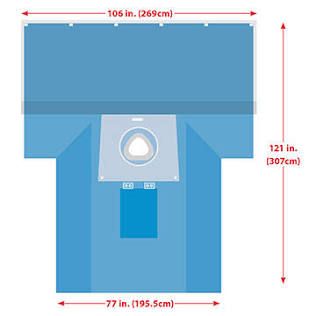 Drape, Cesarean Birth 360 (7/Cs) Cardnl, 7/Cs