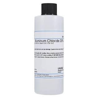 20% Aluminum Chloride Chemical Reagent, 4-Ounce Bottle, 1/Ea