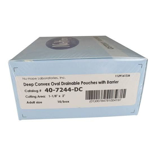 Pouch, Post Op Drainable W/Deep Convexity Oval C ( Nuhope, 10/Bx