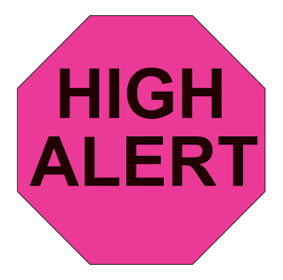 Label, High Alert Flrsnt Pnk 215/16"X1" (333/Rl) Proftp, 1/Rl