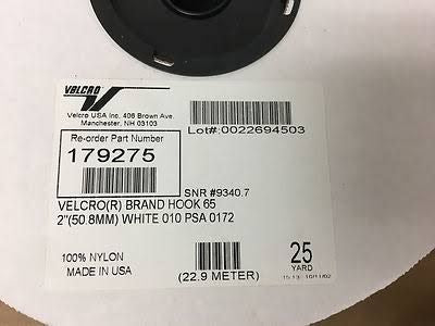 Hook, Velcro Adh Wht 2X25Ydprestn, 1/Ea